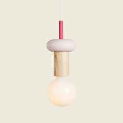 Wooden & Glass Pendant Lamp