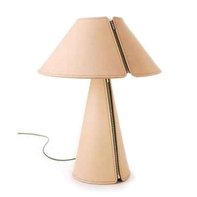 Leather & Metal Table Lamp