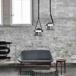 Glass&Leather Pendant Lamp