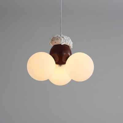 PE Balls&Resin Pendant Lamp