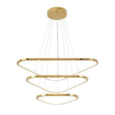 3Layers S.Steel Chandelier