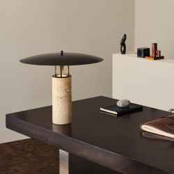 Metal&Travertine Table Lamp