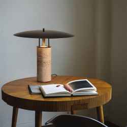 Metal&Travertine Table Lamp