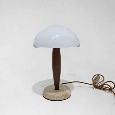 Wooden&Glass Table Lamp