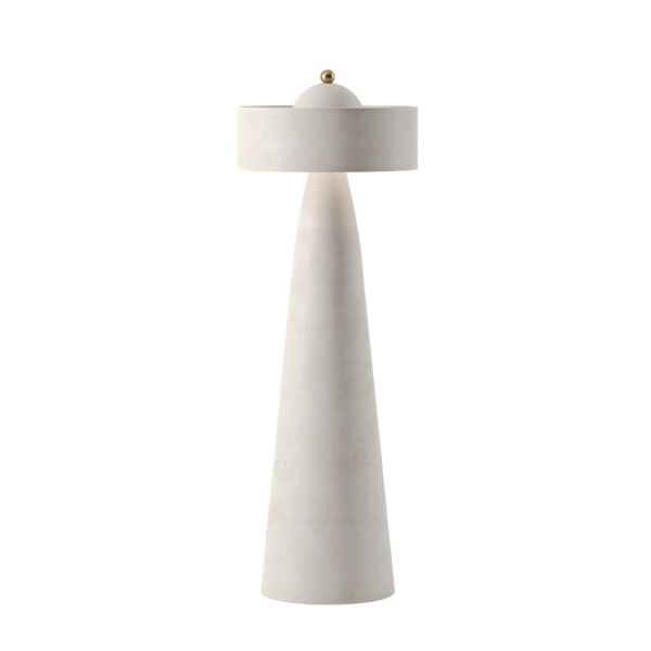 Iron&Fabric Floor Lamp 45x142H-White