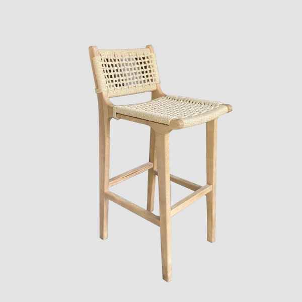 Wooden&Rope Bar Chair