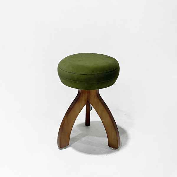 Velvet&Wooden Stool