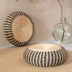 Woven Futon Cushion Stool