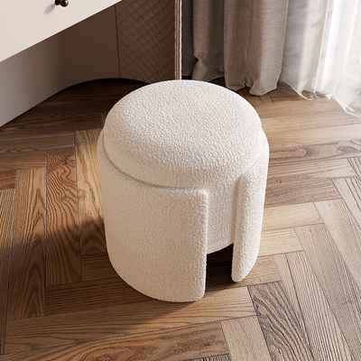 Lamb Velvet Dressing Stool