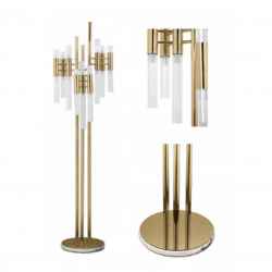 S.Steel&Glass Floor Lamp