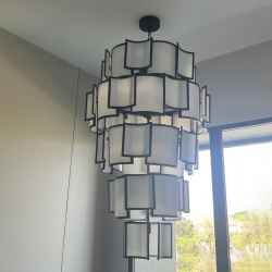 5Layers Iron&Glass Chandelier