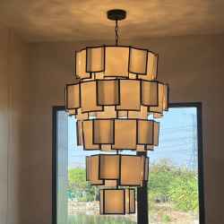 5Layers Iron&Glass Chandelier