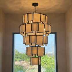 5Layers Iron&Glass Chandelier