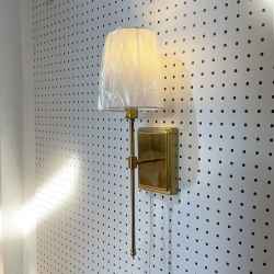 Iron & Fabric Wall Lamp