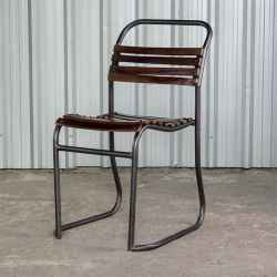 iron wooden chair