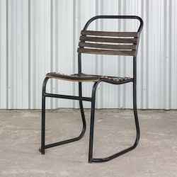 iron wooden chair