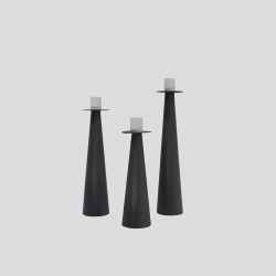 Dark Grey Candle Holder