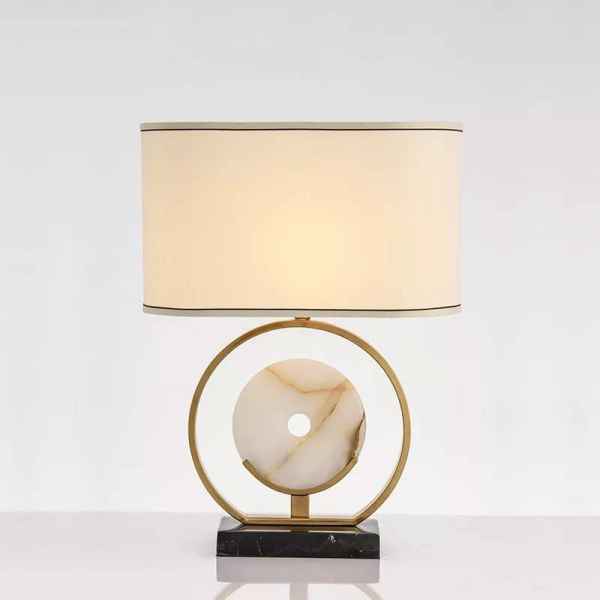 Metal & Marble Table Lamp