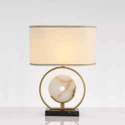 Metal & Marble Table Lamp