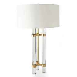 Crystal & Metal Table Lamp